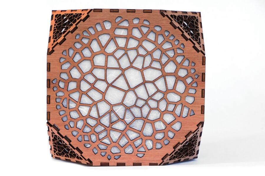 Wooden Floor Lamp #2 - Laser Cutting Designs